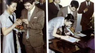 Ślub Marii i Lecha Kaczyńskich w kwietniu 1978 roku
