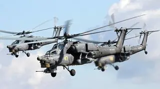 Śmigłowce Mi-28 są przeznaczone do zwalczania celów naziemnych