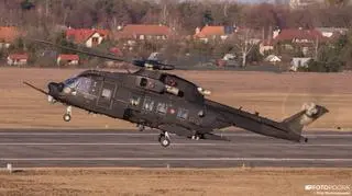 Śmigłowiec AW101 podczas prezentacji na warszawskim Bemowie