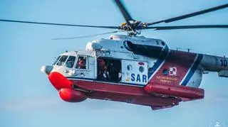 Śmigłowiec Mi-14 PŁ/R w akcji opodal Darłowa