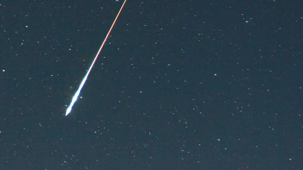 "Spadający" meteor, nasa.gov