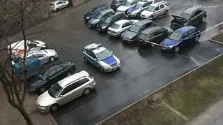 Spalone auta na osiedlu Paderewskiego w Katowicach