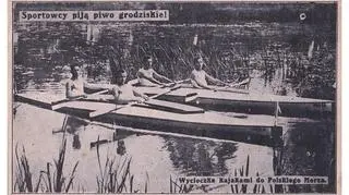 "Sportowcy piją piwo grodziskie!"