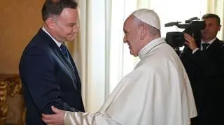 Spotkanie pary prezydenckiej z papieżem Franciszkiem