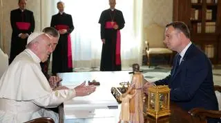 Spotkanie pary prezydenckiej z papieżem Franciszkiem