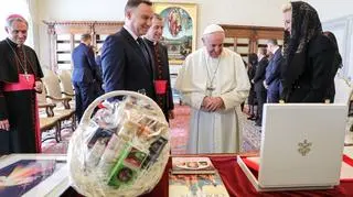 Spotkanie pary prezydenckiej z papieżem Franciszkiem