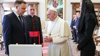 Spotkanie pary prezydenckiej z papieżem Franciszkiem