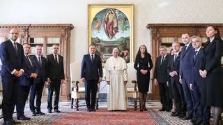 Spotkanie pary prezydenckiej z papieżem Franciszkiem