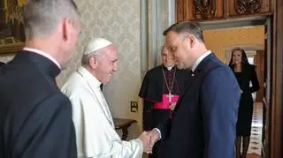 Spotkanie pary prezydenckiej z papieżem Franciszkiem