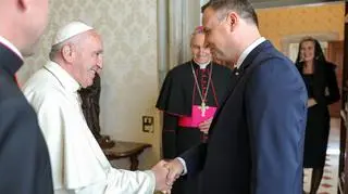 Spotkanie pary prezydenckiej z papieżem Franciszkiem