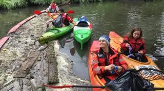 Sprzątanie rzeki Nacyna w Rybniku
