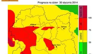 Stan powietrza w czwartek, 30 stycznia 2014 r.