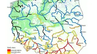 Stan wody w rzekach 18.05.2014 r. 