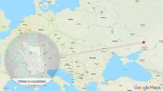 Stanica Ługańska jest położona w pobliżu okupowanego przez separatystów Ługańska i nieopodal granicy z Rosją