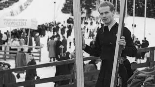 Stanisław Marusarz na zawodach w 1939 r.