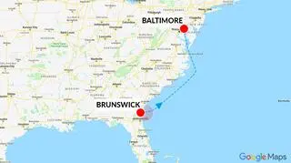 Statek płynął do Baltimore