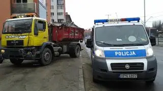 Stłuczka w centrum Gdańska