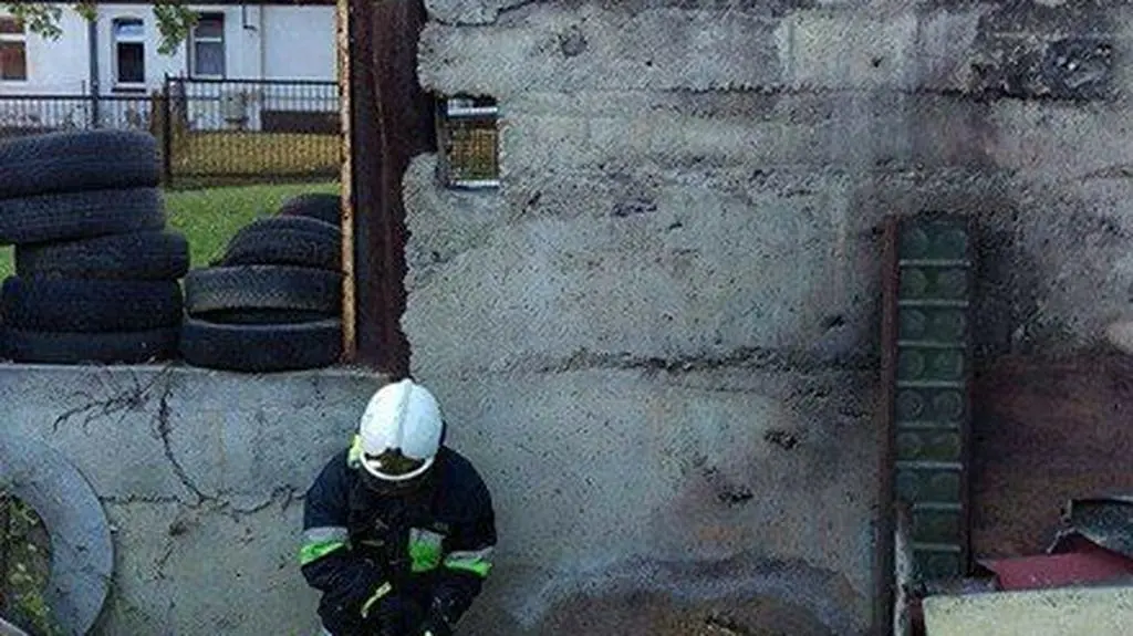 Strażacy ratowali kotka