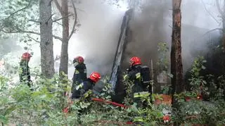 Strażacy walczyli z ogniem