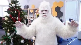 Strój Yeti przygotowano dla potrzeb reklamy telewizyjnej
