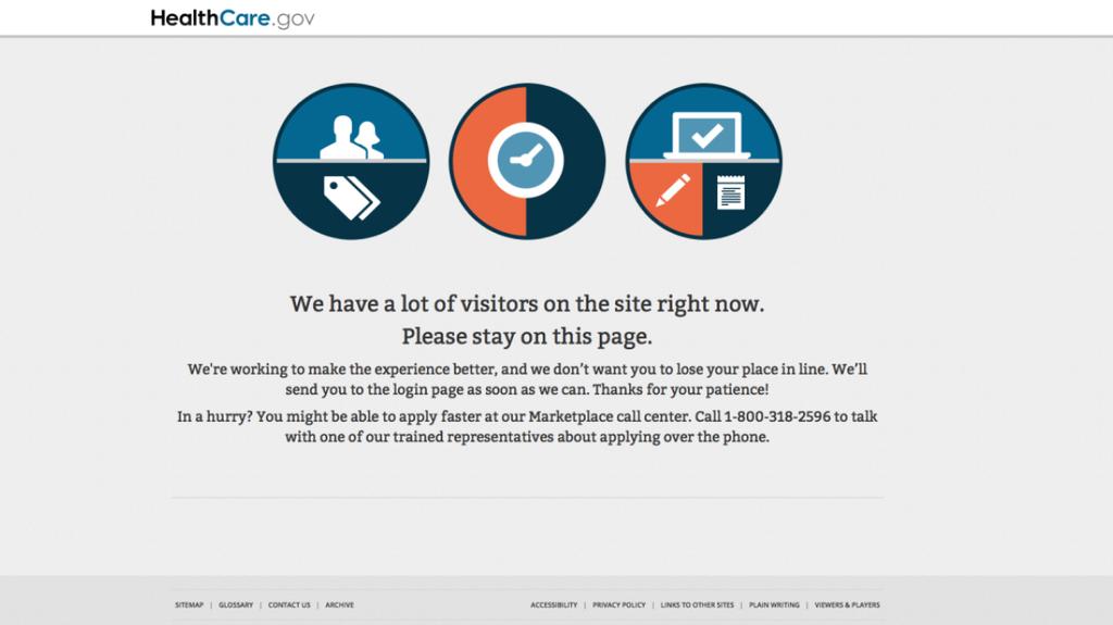 Strona healthcare.gov