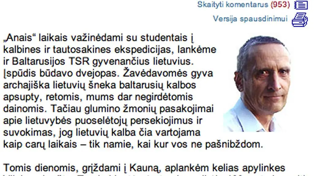 Strona portali Delfi.lt