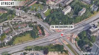 Strzały padły w tramwaju przy 24 Oktoberplein w Utrechcie