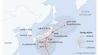 Supertajfun Hagibis nad Japonią