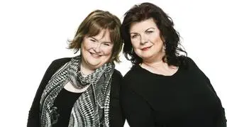 Susan Boyle i grająca ją w musicalu "Woman I Was Born To Be" Elaine C