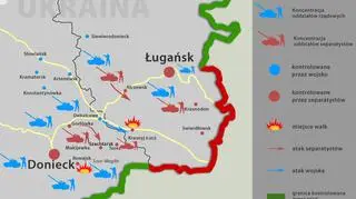 Sytuacja militarna w Donbasie - 12 sierpnia