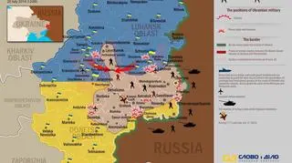 Sytuacja militarna w Donbasie - stan na 20 lipca
