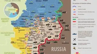 Sytuacja na froncie (1 luty 2015 r.)