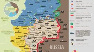 Sytuacja na froncie w Donbasie 24 marca wg Rady Narodowego Bezpieczeństwa i Obrony Ukrainy