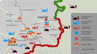 Sytuacja na linii frontu w Donbasie 22 września