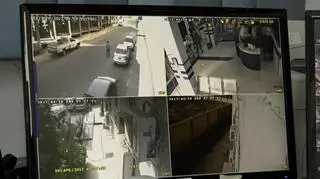 Szpital przekazał nagrania, które kamery monitoringu zarejestrowały 30 kwietnia (data widoczna na ekranie)