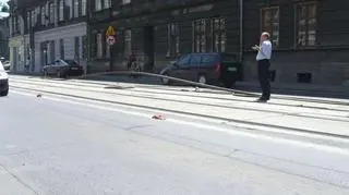 Szyna na ul. Limanowskiego (fot. inernautka Dominika)