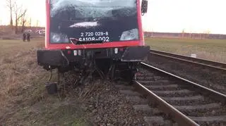 Szynobus wypadł z torów