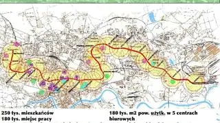 Tak mogłaby wyglądać trasa pierwszej linii metra w Krakowie 