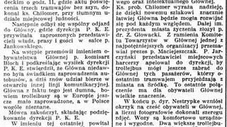 Tak o otwarciu pierwszej linii pisał Kurier Poznański