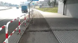 Tak ścieżka wygląda na długości niemal kilometra