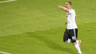 Tak się cieszył Lukas z gola w jubileuszowym meczu 