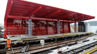 Tak wygląda budowany przystanek lPKM