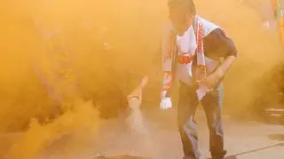 Tak wyglądała demonstracja związkowców z PKP/PAP