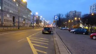 Tak wyglądało oznakowanie al. Kościuszki od listopada do marca