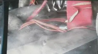 Tak wyglądało wnętrze samochodu - pułapki (Zgrupowanie Bojowe ALFA)