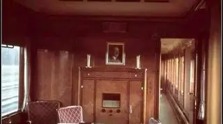 Tak wyglądało wnętrze wagonu w którym urzędował Hitler