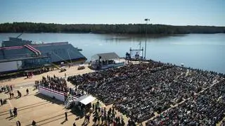Tak wyglądały chrzciny USS Zumwalt