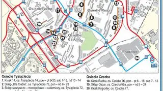Taka mapkę przygotowały RO Chartowo i ZTM