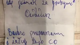 Taki list złodziej zostawił w kościele
