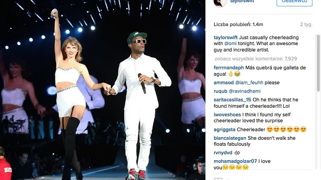 Taylor Swift na Instagramie